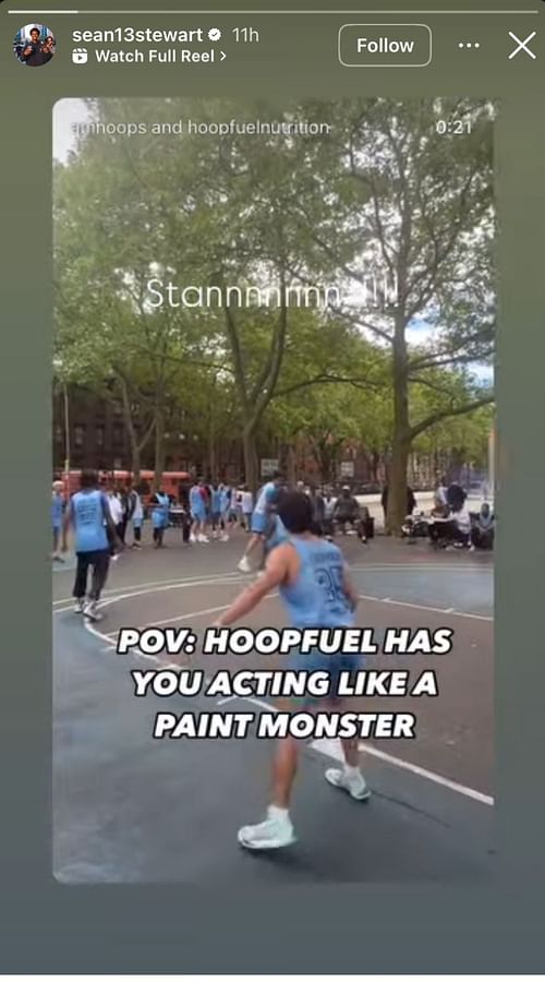 Oregon’s Sean Stewart drops 1-word reaction as Duke center gets heated after tough lay up - Image source: Instagram/sean13stewart