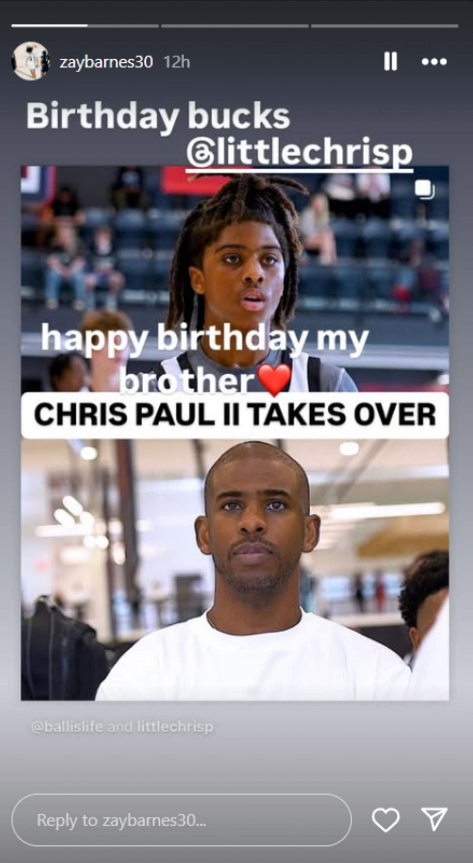 Matt Barnes&#039; son Isiah Barnes and Gilbert Arenas&#039; daughter Hamiley Arenas show love for Chris Paul&#039;s son as he turns a year older (Image: Instagram via @zaybarnes30)