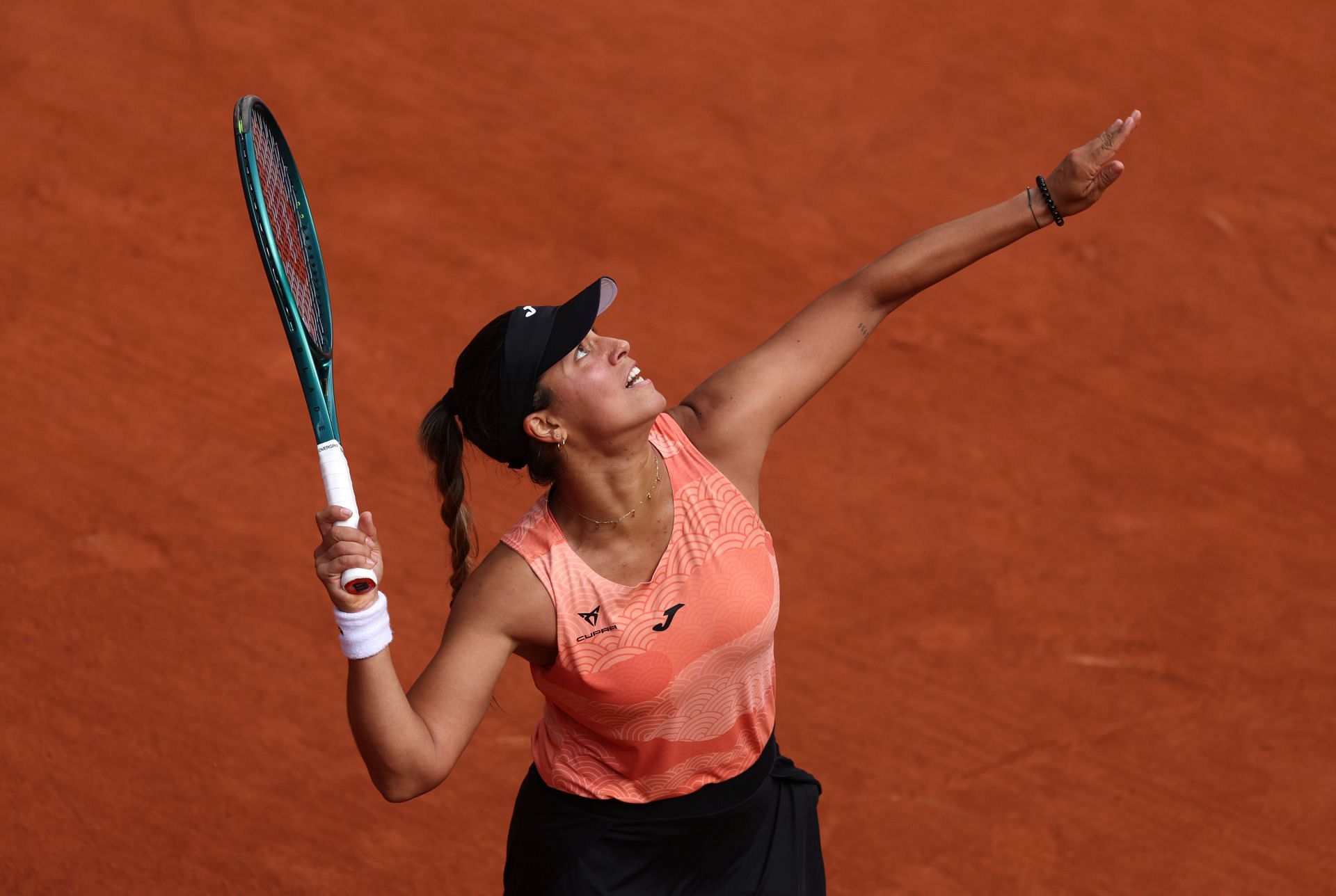 Jessica Bouzas Maneiro at the 2025 French Open. (Source: Getty)
