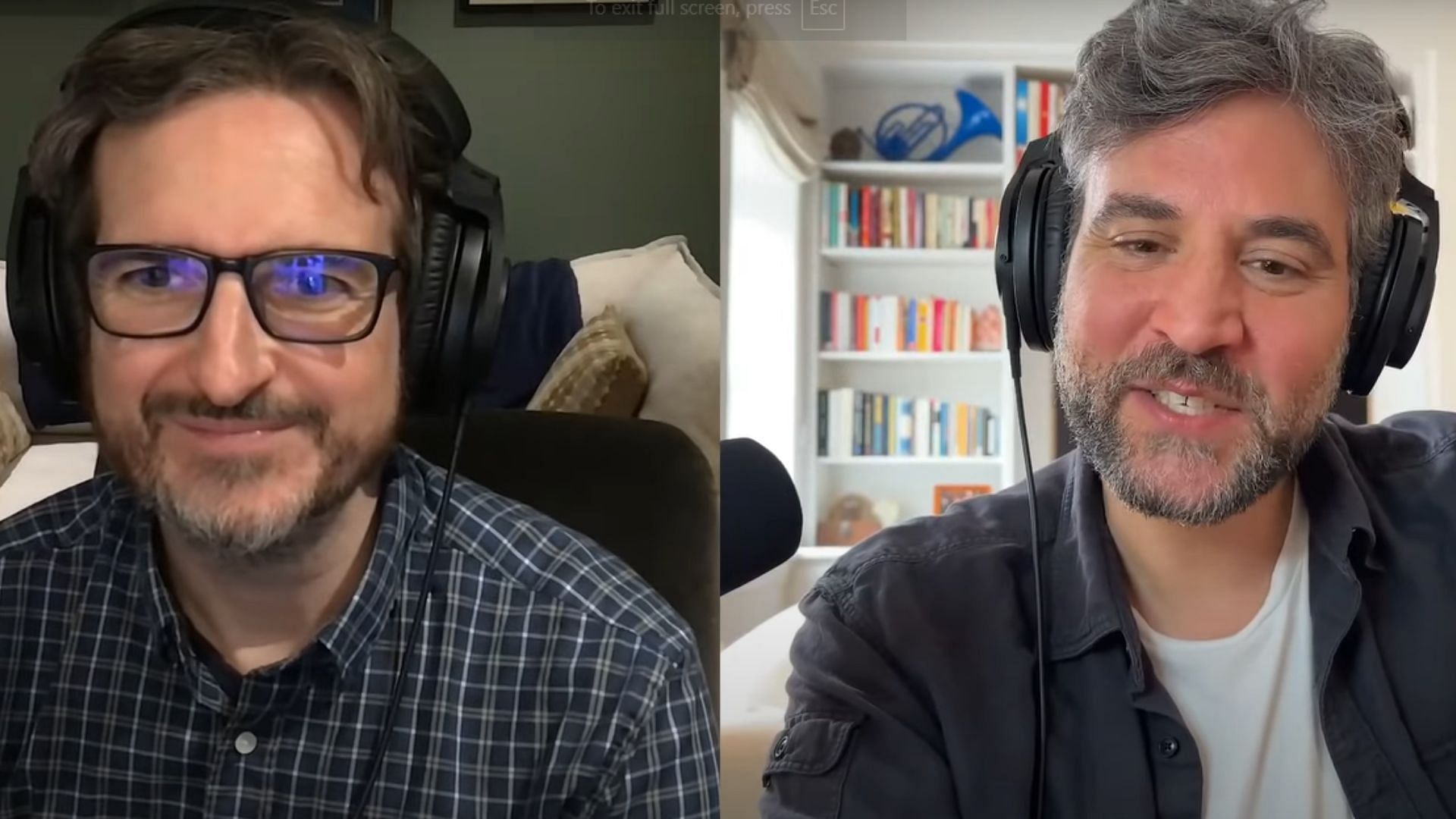 Craig Thomas and Josh Radnor at the How We Made Your Mother podcast (Image via YouTube/@ HWMYMPodcast)