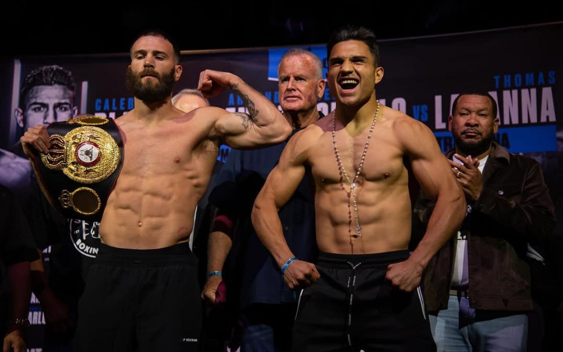 Caleb Plant (left) faces Armando Resendiz (right). [Image courtesy: @toro_resendiz1 on Instagram]