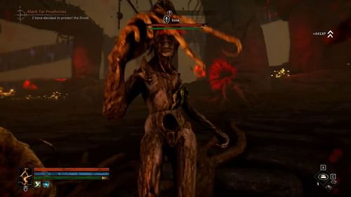 Choose between Drest and Iona to complete the Black Tar Prophecies quest (Image via Awaken Realms | YouTube/@Official R.O.A.M)