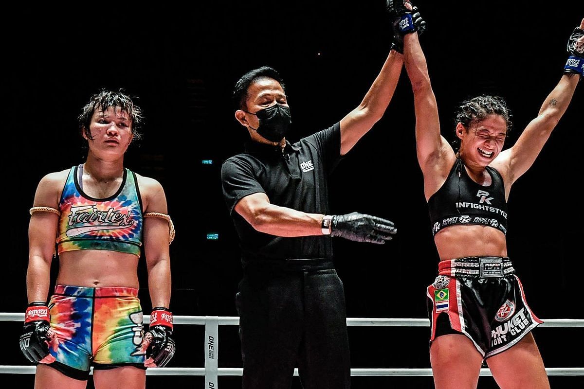 Allycia Hellen Rodrigues dethroned Stamp Fairtex in August 2020. [Photo via: ONE Championship]