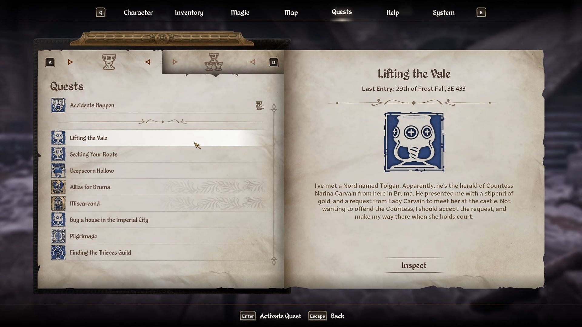  A  guide to complete Lifting The Vale quest (Image via Bethesda Softworks // YouTube/@Gamerack)