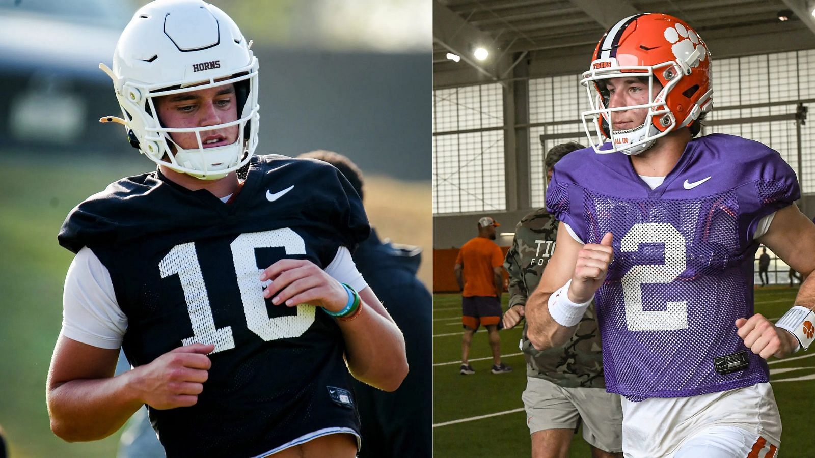 Highly regarded QBs Arch Manning and Cade Klubnik are two potential 2025 stars. (Photo Credits: IMAGN)
