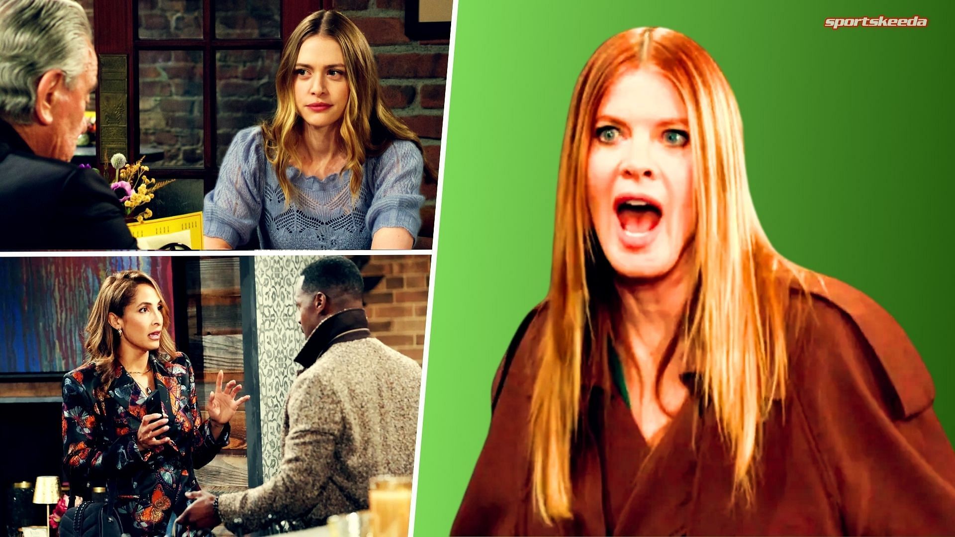 Claire, Victor, Lily and Phyllis on The Young and the Restless (Custom edit by Sportskeeda, Original Image [CBS])