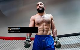 "Definitely Canelo hands" - Fans react to footage of Belal Muhammad back in training after UFC 315 title loss