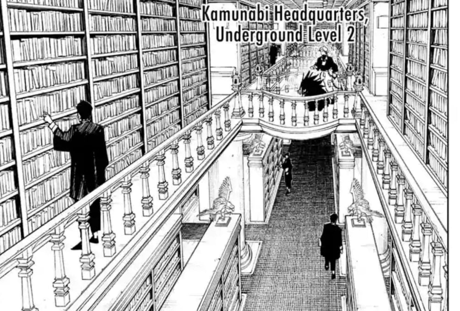 The Kamunabi&#039;s library (Image via Shueisha)
