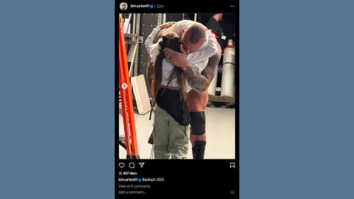 She posted it (Credit: Kim Orton's Instagram)