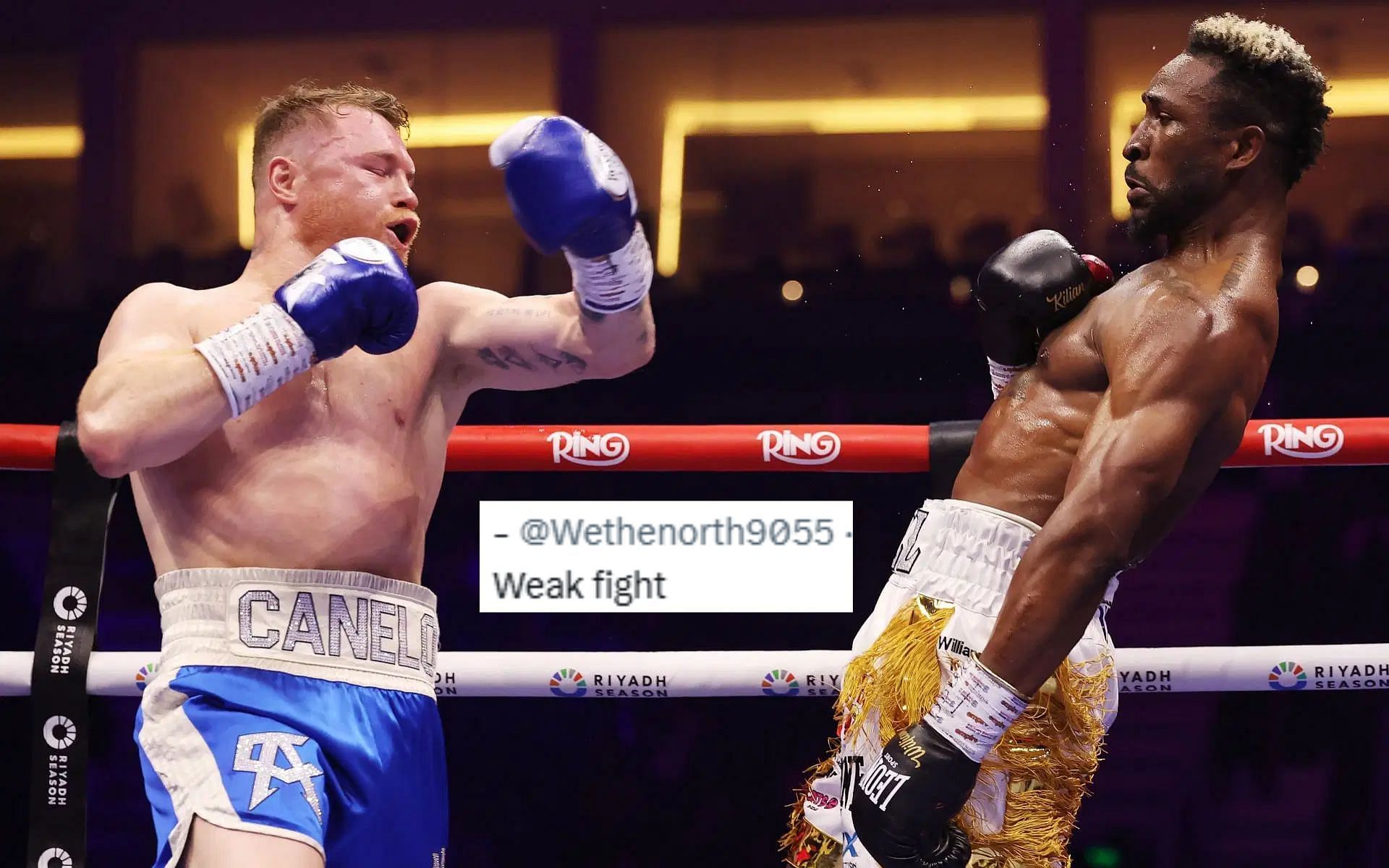 Fans left unimpressed by Canelo Alvarez