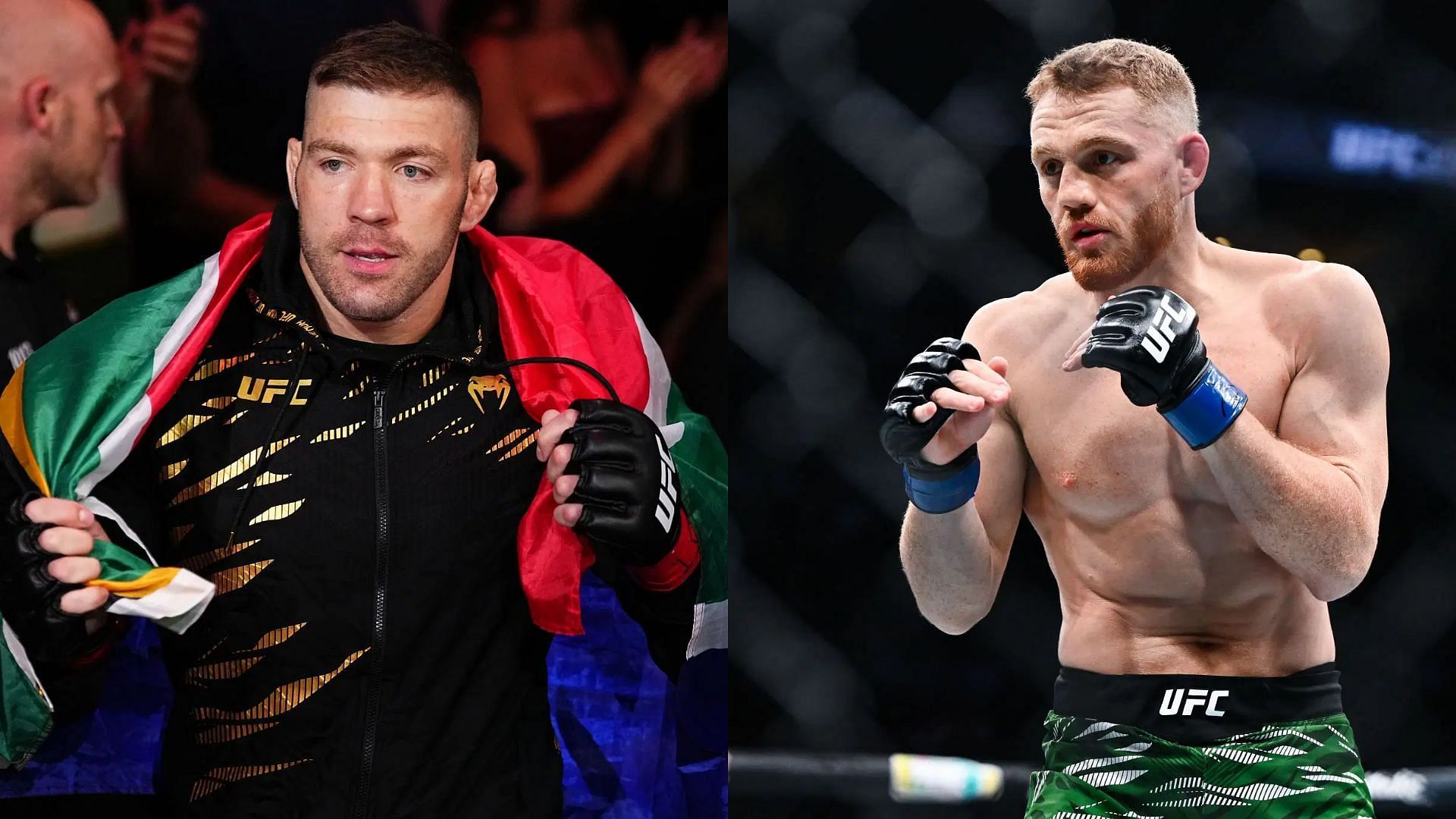 Dricus du Plessis (left) and Jack Della Maddalena (right) are currently the youngest UFC champions on the roster. [Images courtesy: Getty Images]