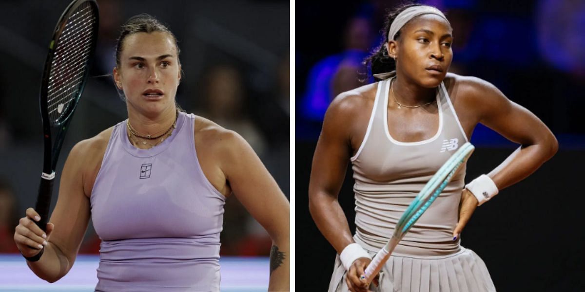 Aryna Sabalenka (L) &amp; Coco Gauff (R) (Source - GETTY)