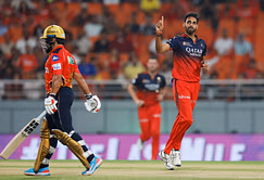 Bhuvneshwar Kumar has his revenge as Prabhsimran Singh is caught behind after hitting two fours in PBKS vs RCB IPL 2025 Qualifier 1 [Watch]
