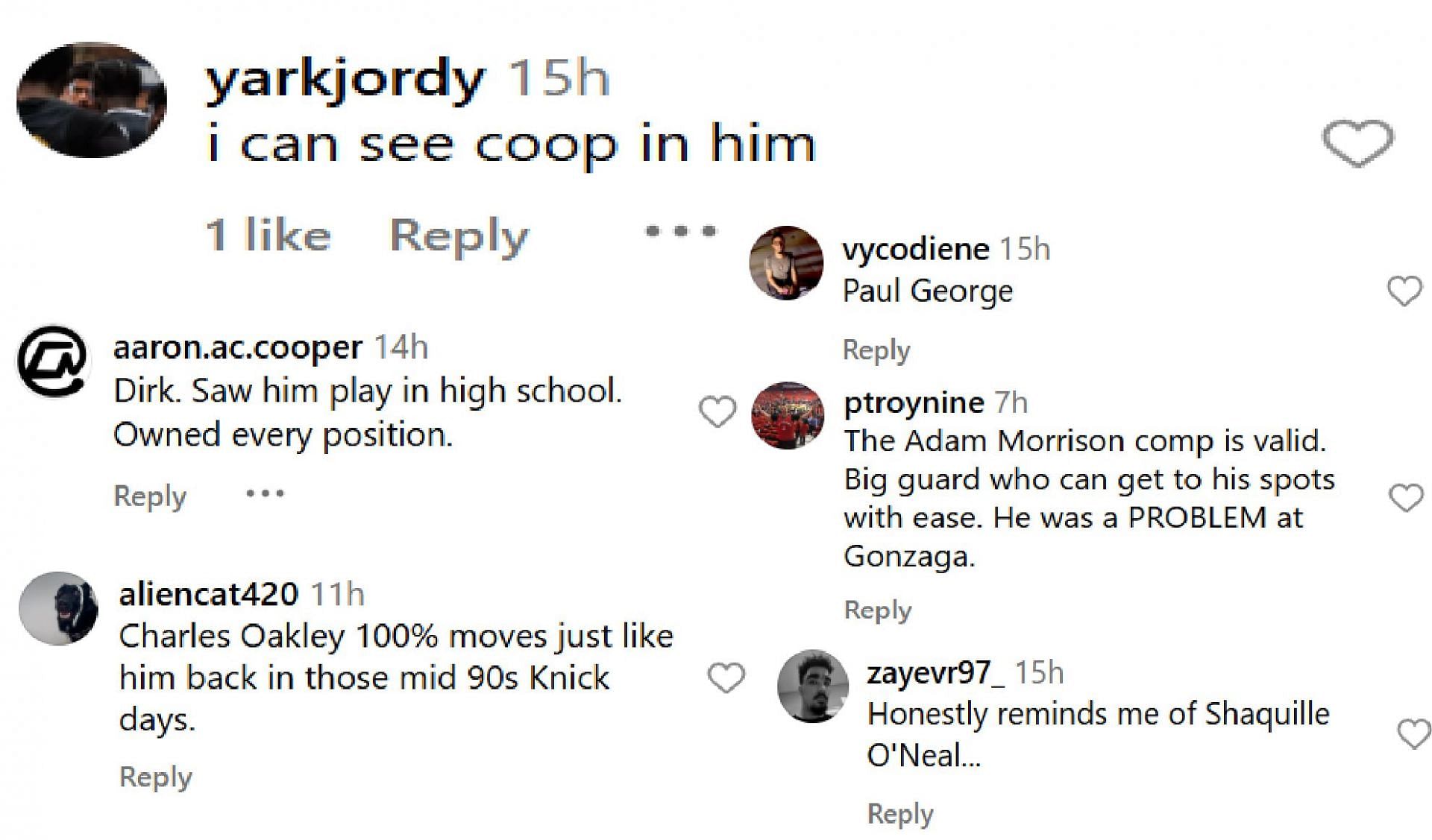 Hoops fans react to Vaughn Karvala at Nike EYBL (source: IG/ ballislife)