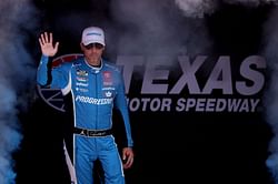 Denny Hamlin out of the Texas Cup race after facing a fiery mechanical problem