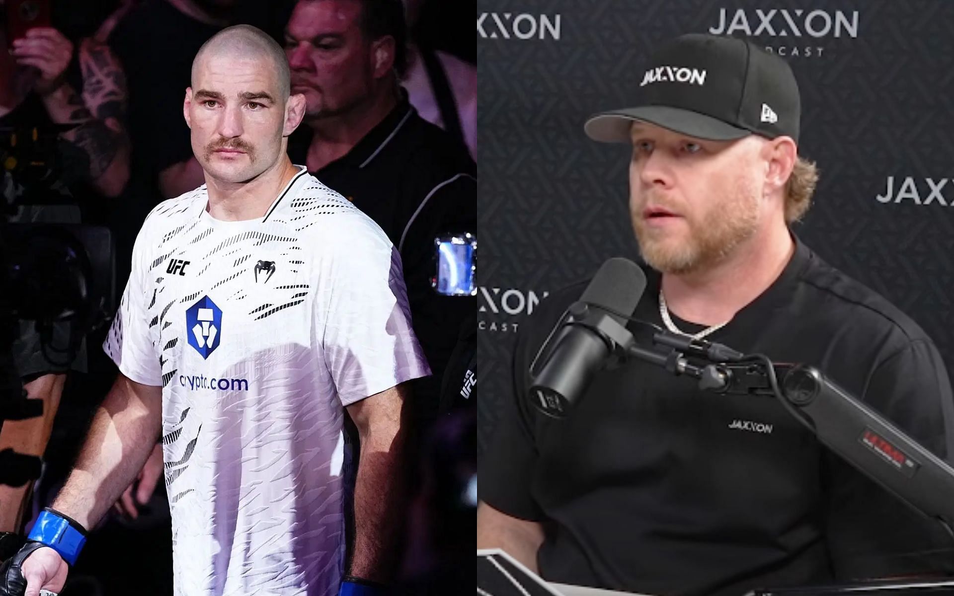 Eric Nicksick opens up about his criticism of pupil Sean Strickland following latest loss [Image courtesy: Getty Images, and JAXXON PODCAST on YouTube]