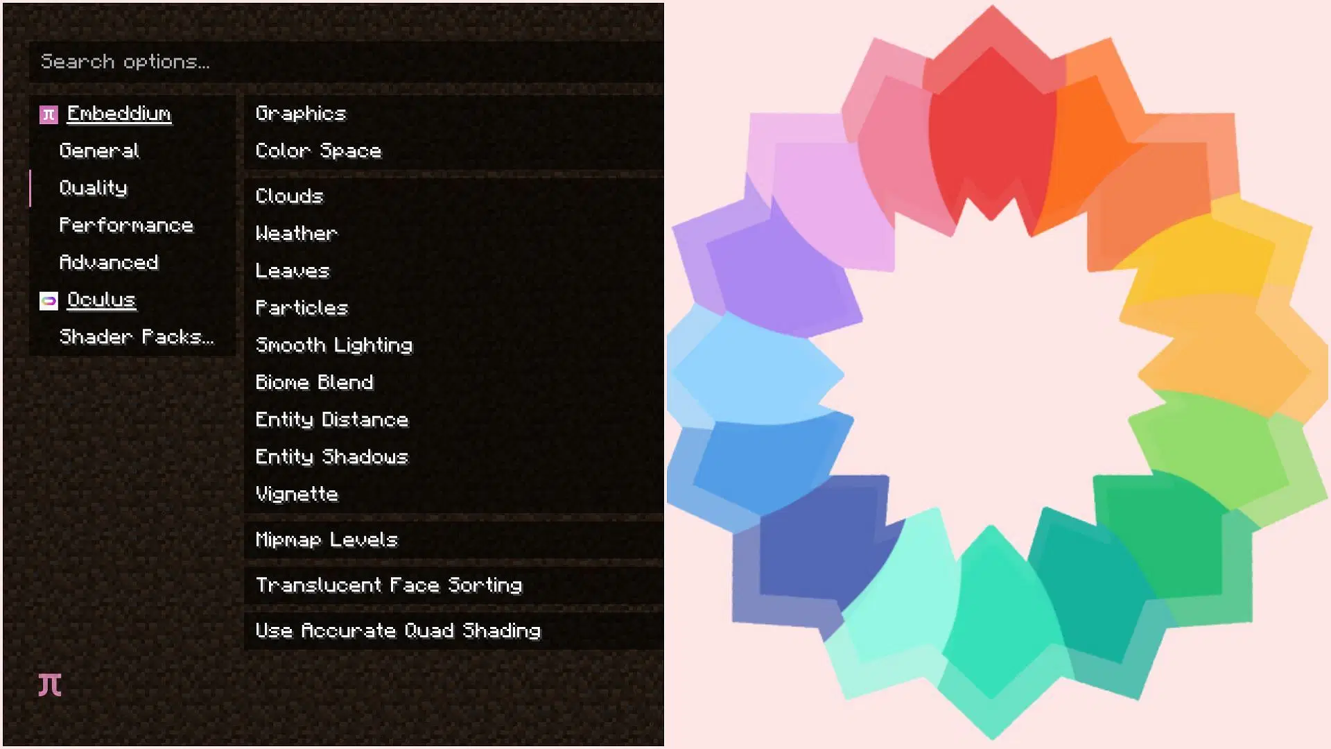 Oculus is a fork of Iris shader mod (Image via Sportskeeda Gaming || Mojang Studios || Iris Shaders)