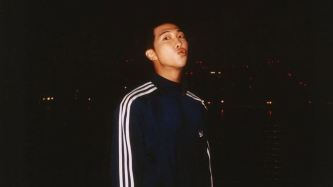"Tailoring his discharge outfit"- Fans joke about BTS' RM's recent update about a suit fitting ahead of military release