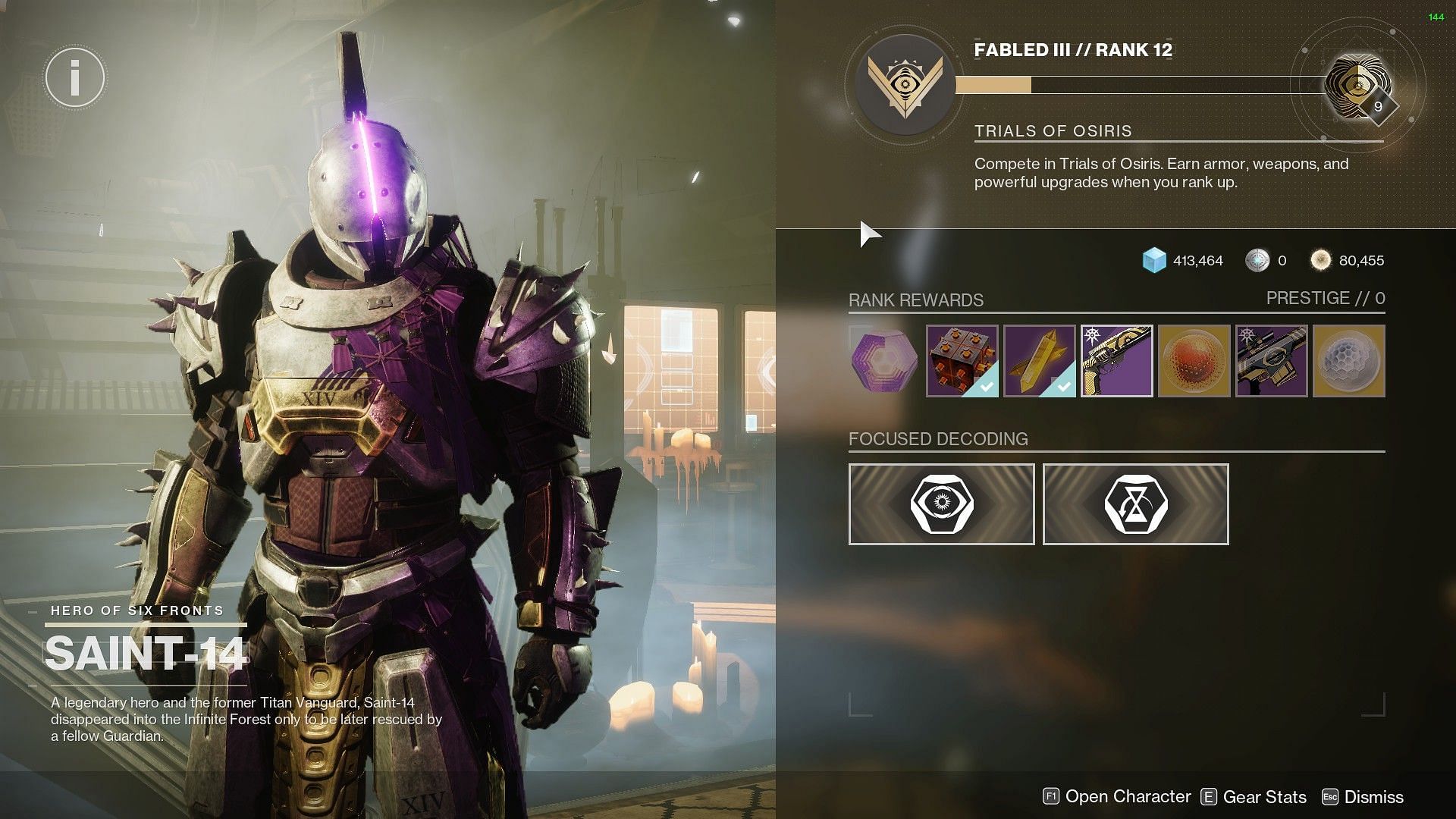 Destiny 2 Saint-14 (Image via Bungie) 