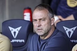 "We'll see what happens" - Hansi Flick breaks silence on rumors linking Barcelona with Liverpool and Manchester United stars