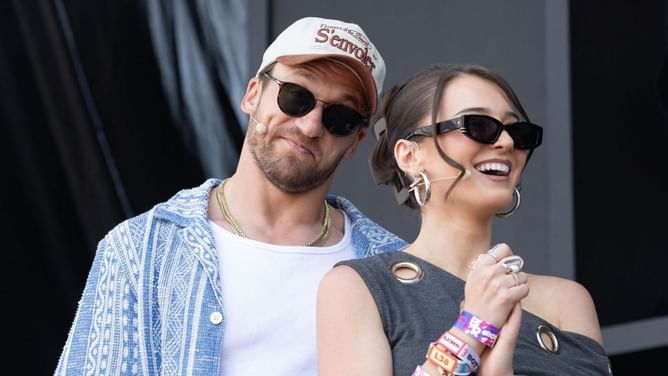 “Nicest shower curtain I’ve ever seen": 49ers' Kyle Juszczyk defends wife Kristin’s upcycled outfit