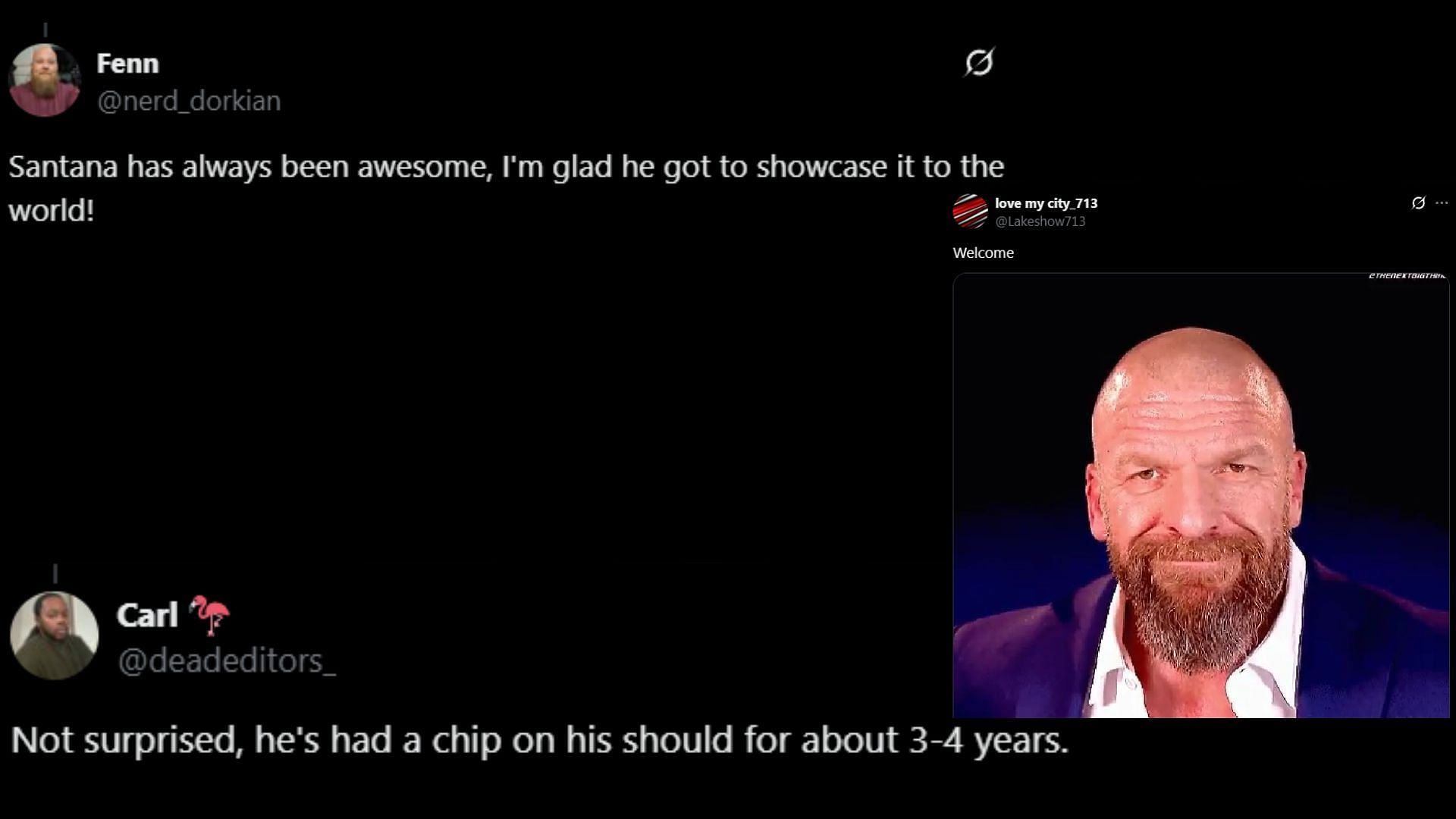 Fans believe that World Wrestling Entertainment will sign Santana. (Images via WrestlePurists&#039; X)