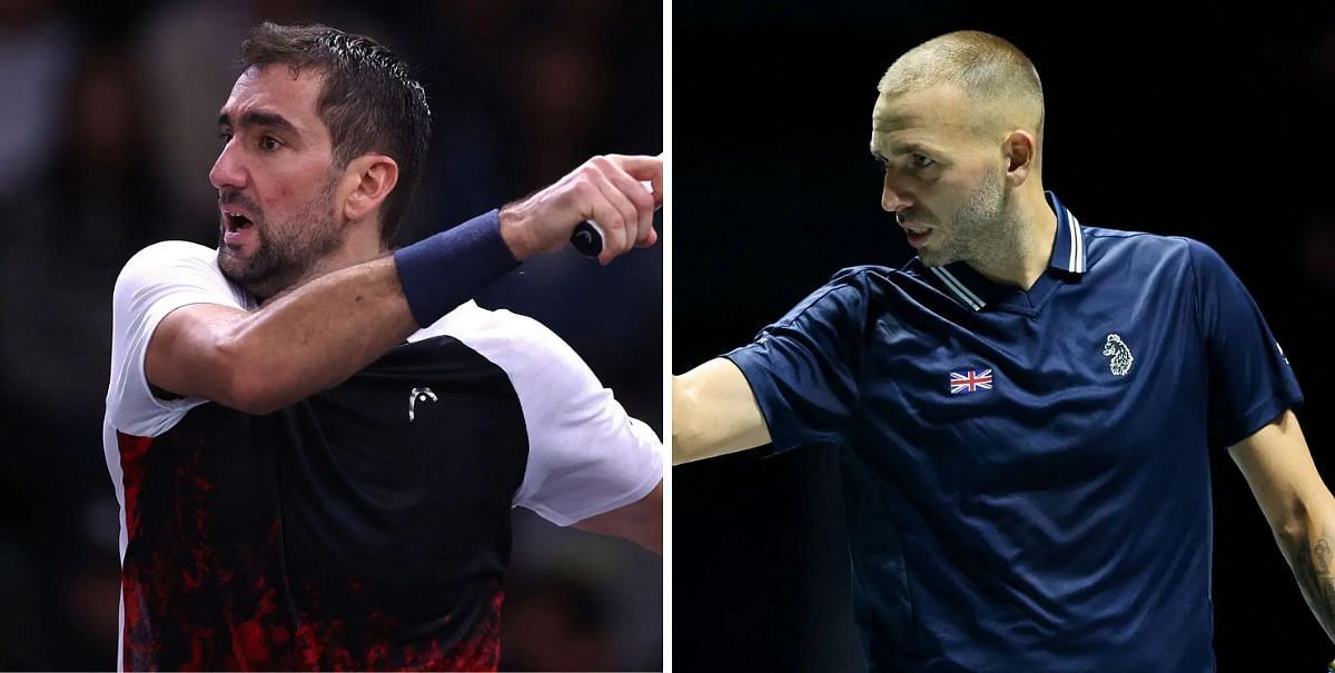Marin Cilic and Dan Evans on tour - Image Source: Getty 