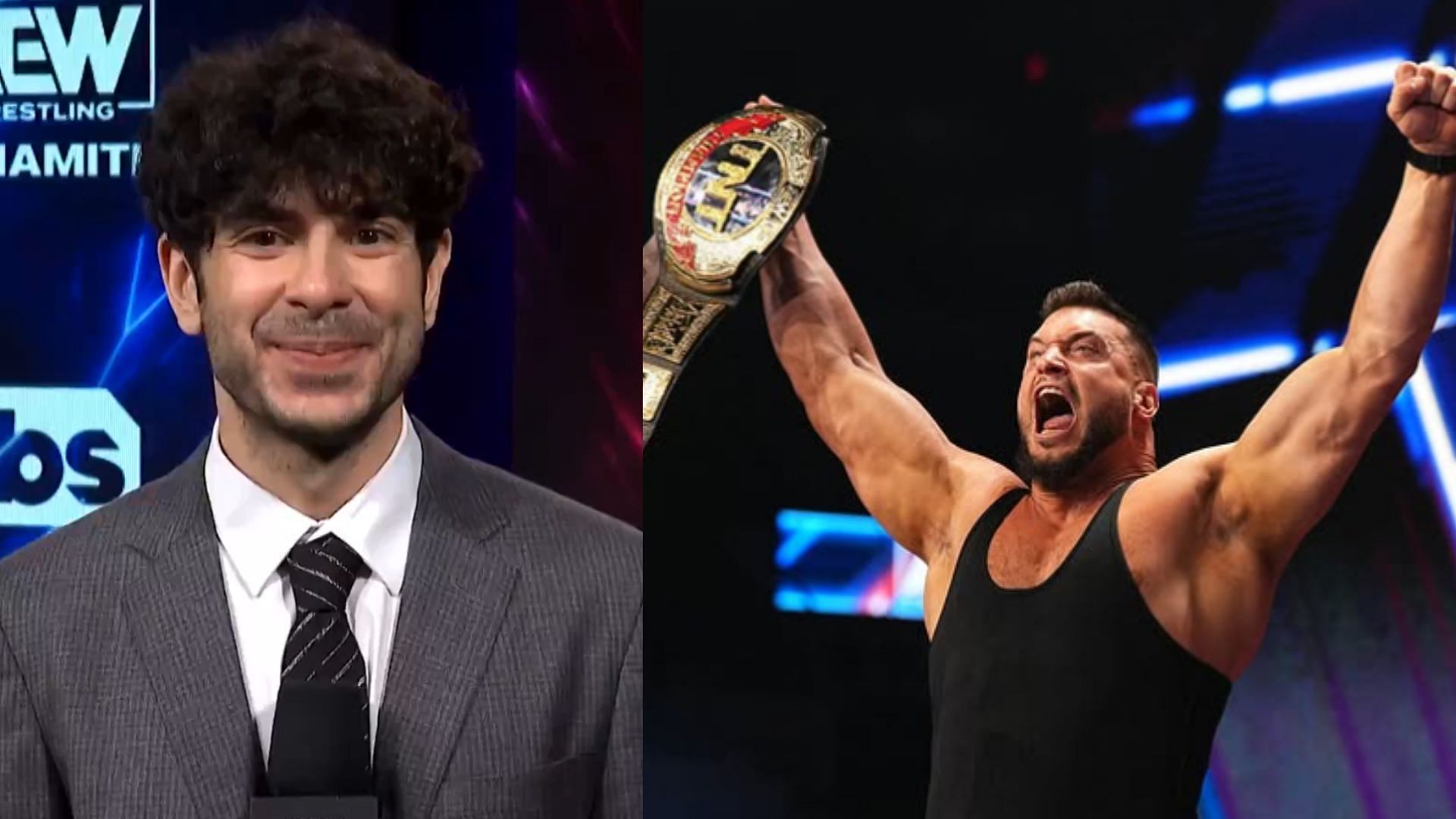 AEW CEO Tony Khan (left) / Former TNT Champion Wardlow (right) [Image Credits: AEW