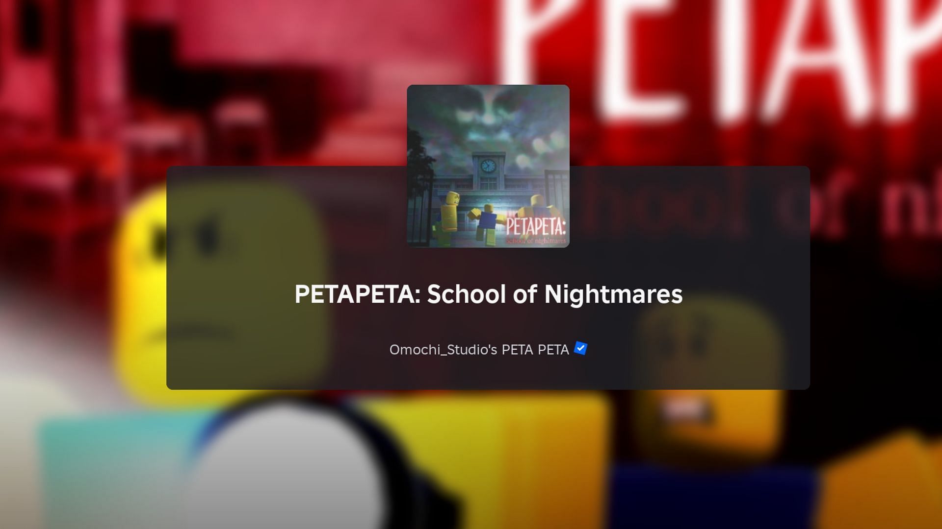 PetaPeta: School of Nightmares loading screen