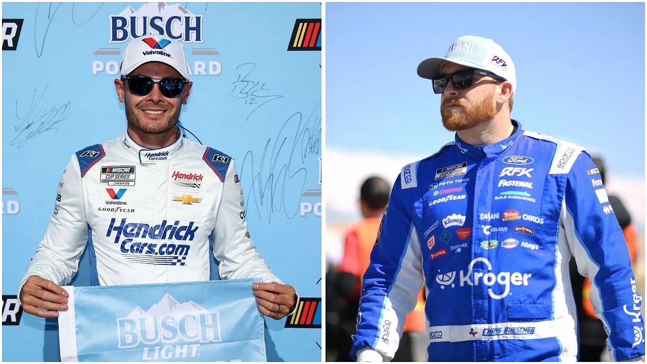Kyle Larson and Chris Buescher