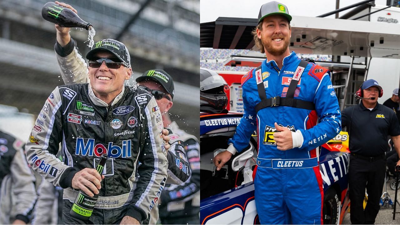 (Left) Kevin Harvick and (Right) Cleetus McFarland Source: IMAGN