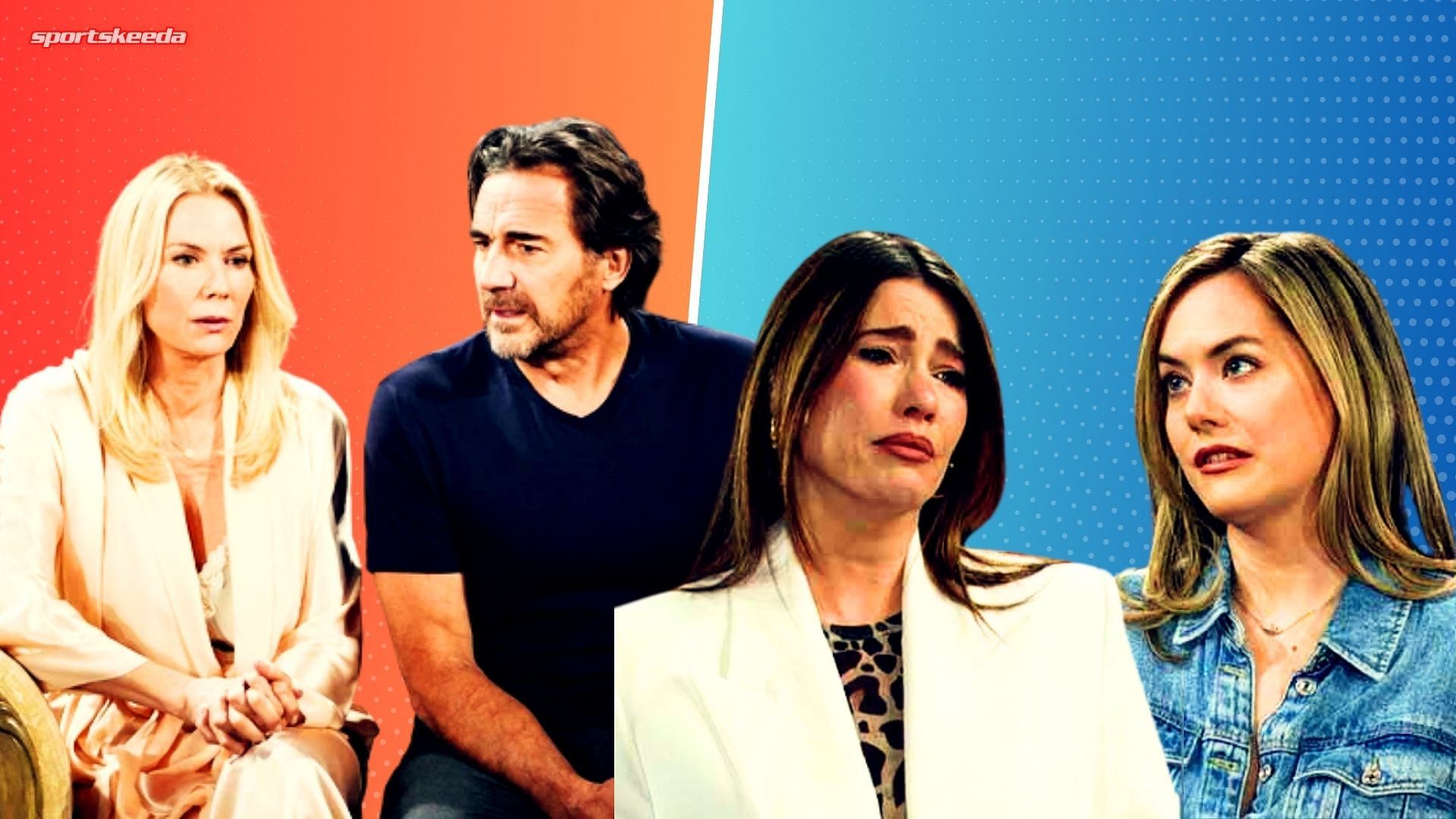 Brooke, Ridge, Steffy, and Hope from The Bold and the Beautiful [Custom cover edited by Sportskeeda (Original image via CBS)]