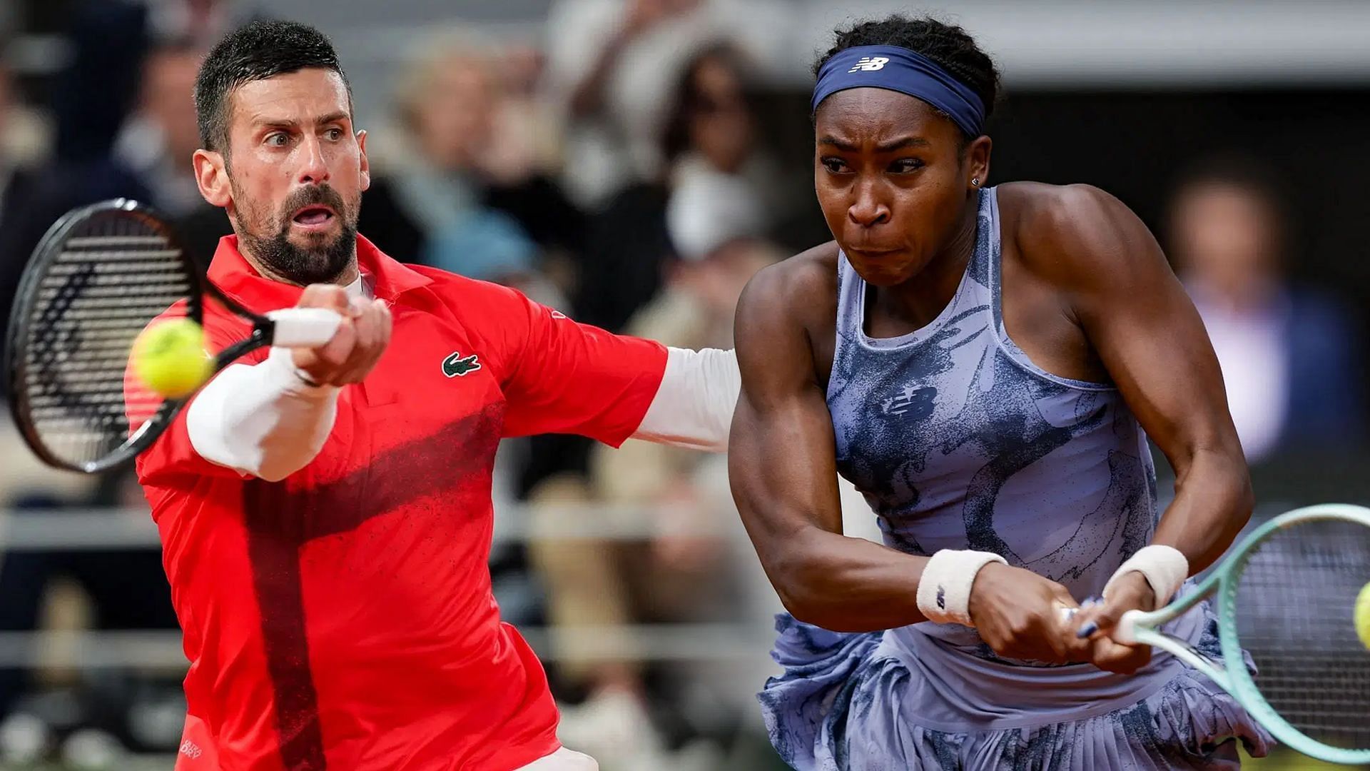 Novak Djokovic and Coco Gauff will be in action on Day 5 of the French Open 2025. (Photos: Getty)