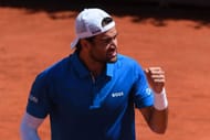Berrettini celebrates a point in the Italian Open - Day Six - Source: Getty