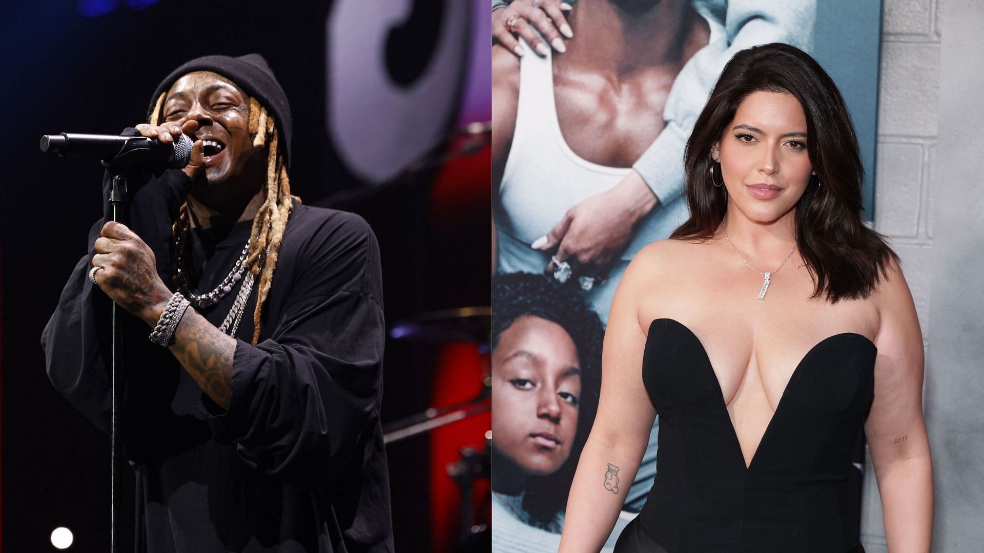 From L to R, Lil Wayne and Denise Bidot, image via Getty Images