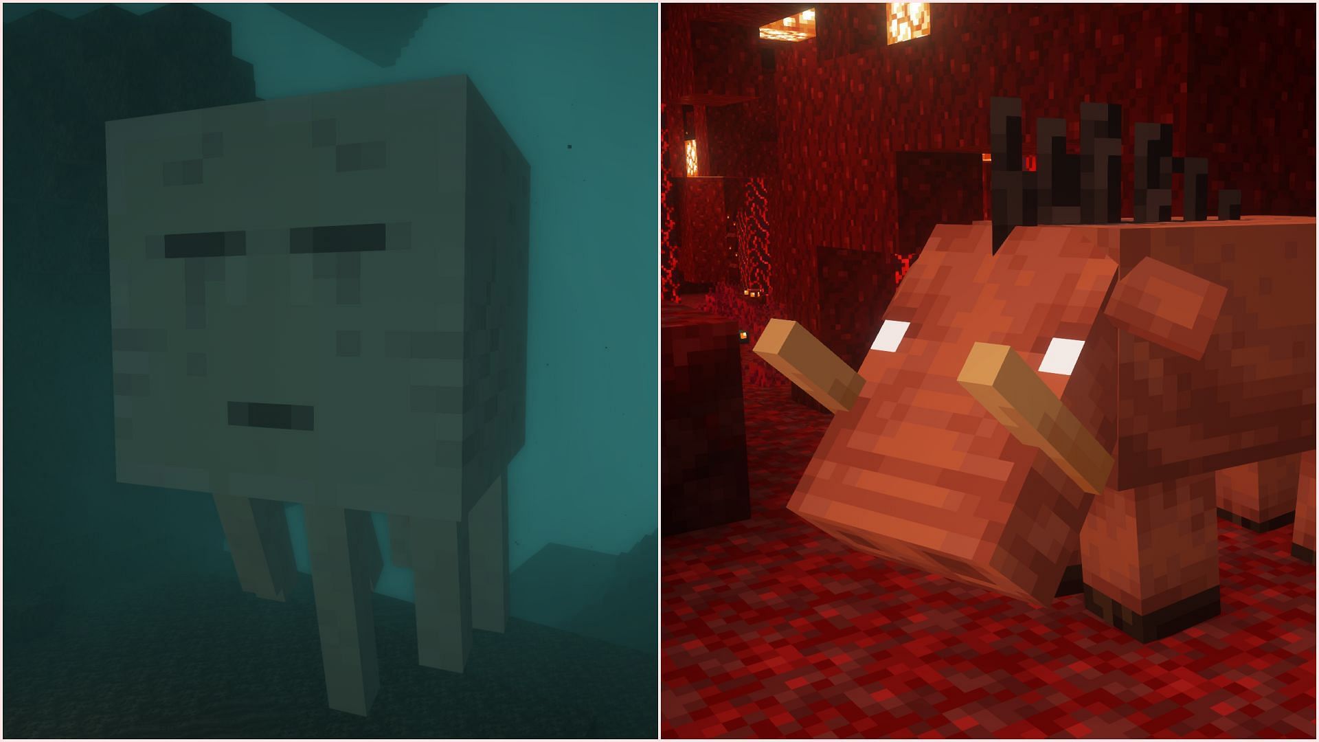There are several mobs that players should simply avoid (Image via Sportskeeda Gaming || Mojang Studios)