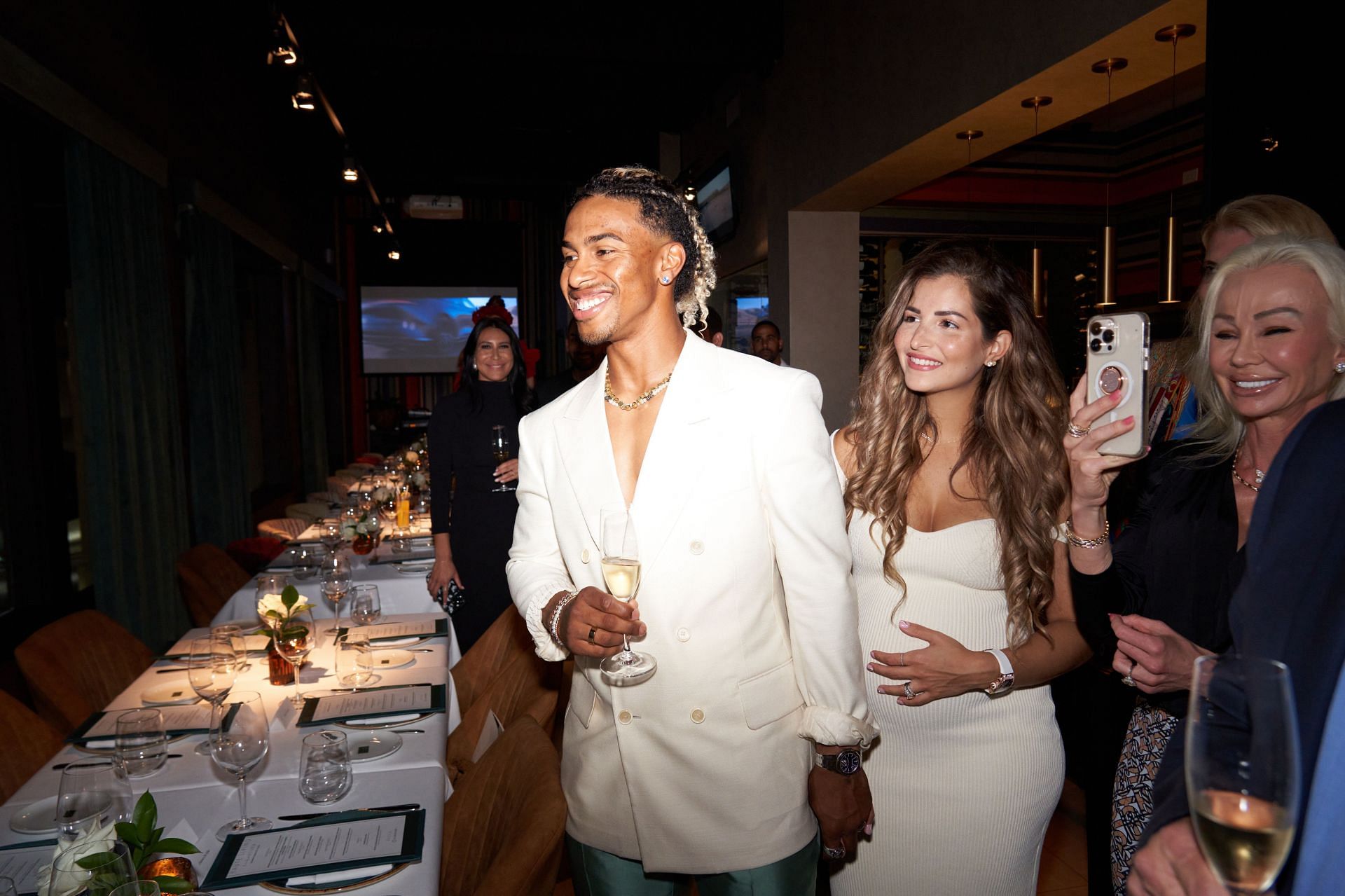 Francisco Lindor and Katia Lindor (Photo via Getty)