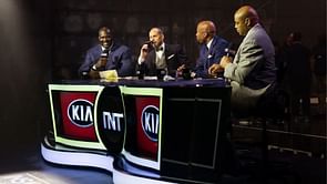 Watch: Shaquille O'Neal wipes his tears as Ernie Johnson issues emotional farewell message to TNT family