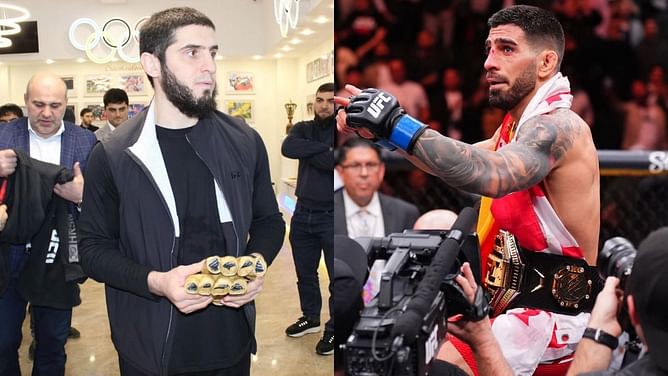 Islam Makhachev planning to KO Ilia Topuria? P4P king sharpens his elbow strikes in training footage [Watch]