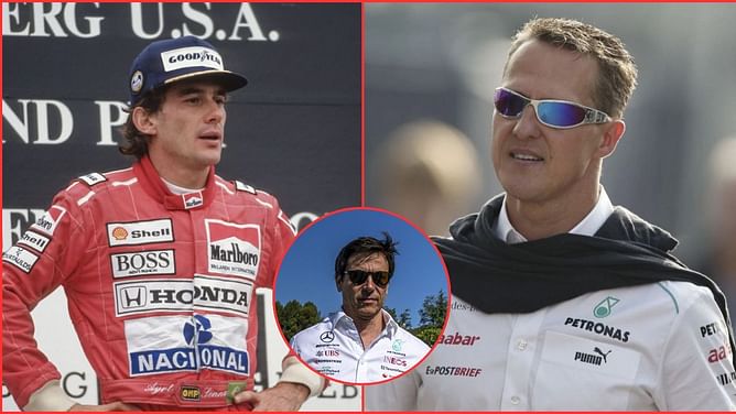 "They always thought the world was against them": Toto Wolff's intriguing insight on F1 greats Ayrton Senna and Michael Schumacher