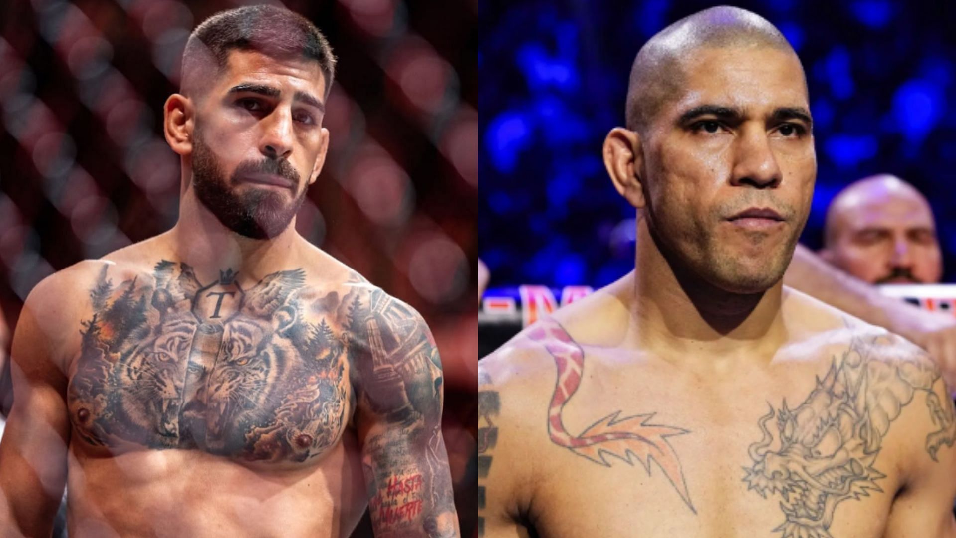 Who is the harder hitter between Ilia Topuria (left) and Alex Pereira (right)? [Images courtesy of Getty Images]