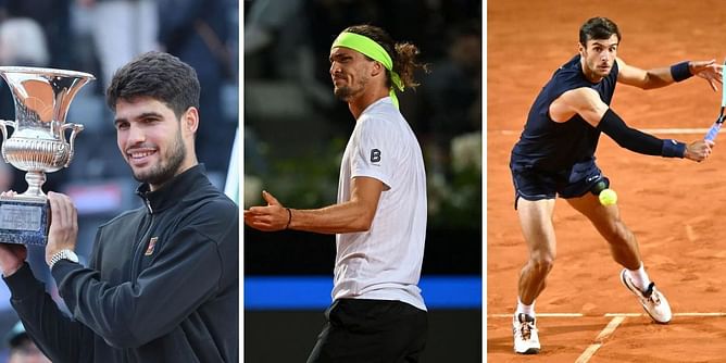 ATP Rankings Update: Carlos Alcaraz reclaims World No. 2 from Alexander Zverev ahead of French Open, Lorenzo Musetti reaches career high