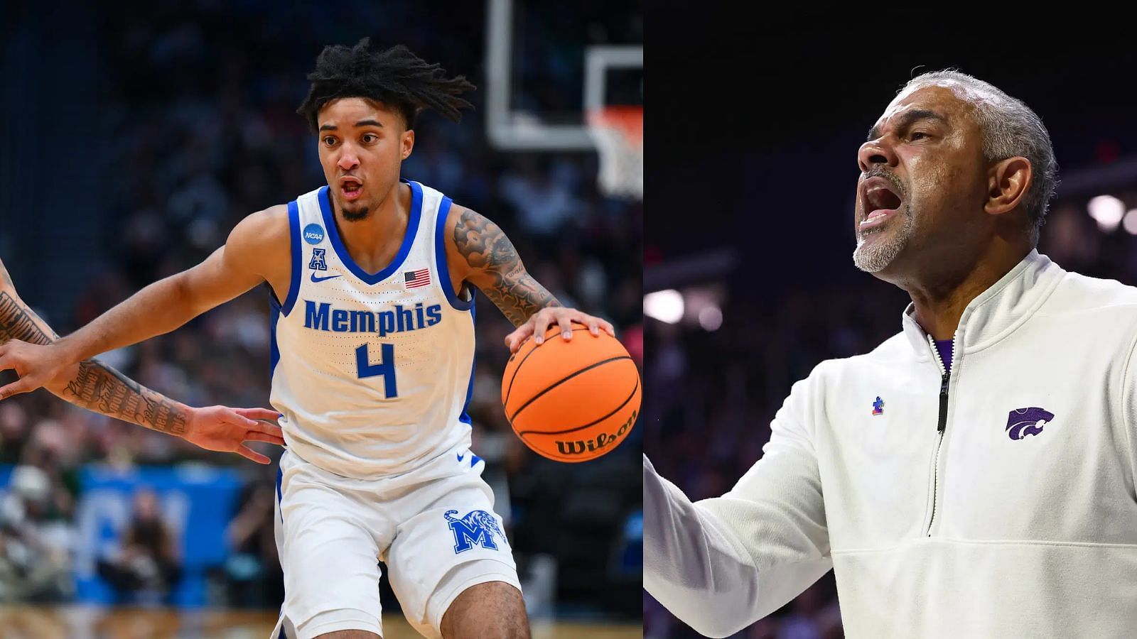 Memphis transfer PJ Haggerty was a massive pick up for Kansas State and coach Jerome Tang. (Photo Credits: IMAGN)