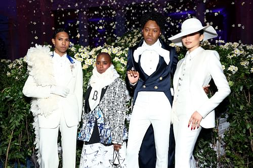 (L-R) Tyler Mitchell, Janicza Bravo, Jeremy O. Harris, and Zendaya attend the 2025 Met Gala. (Photo by Cindy Ord/MG25/Getty Images for The Met Museum/Vogue)