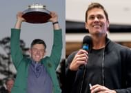 Rory McIlroy at Masters 2025 and Tom Brady (Image via Imagn)