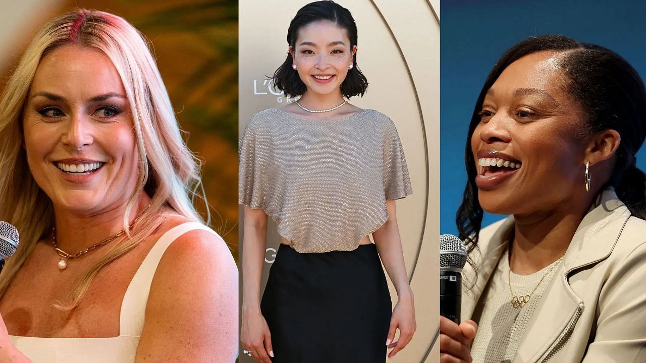Lindsey Vonn, Maia Shibutani and Allyson Felix (Image via: All Getty)