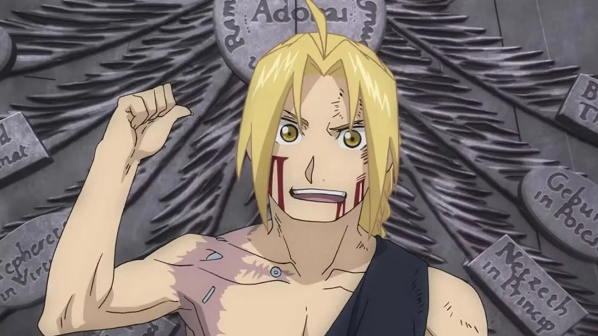 Elric as seen in anime (Image via Bones)