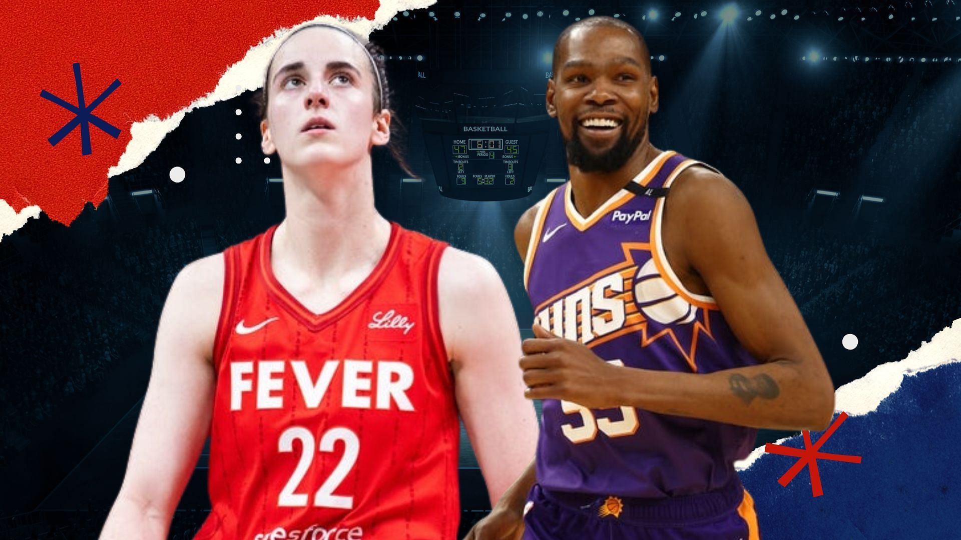 Kevin Durant looks past Caitlin Clark and Fever to pick his WNBA teams to watch out for - Images via IMAGN