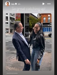 La La Anthony spends time with former New York governor and New York City mayoral candidate Andrew Cuomo (Source: Instagram/ lala)