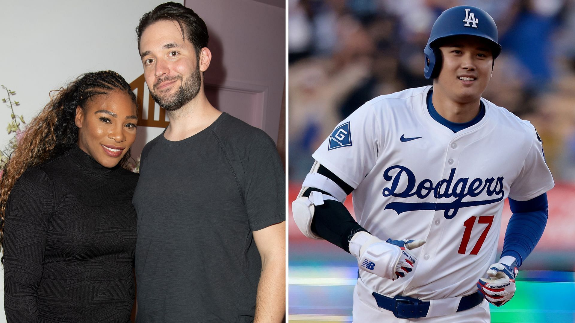 Serena Williams &amp; Alexis Ohanian (L), Shohei Ohtani (R) (Source - GETTY)